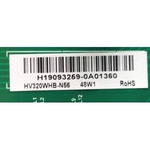 MAIN FUENTE PARA TV LG / NUMERO DE PARTE 60103-00475 / TP.MS3553T.PB791 / 4300038813 / 32LM505BBUA / 9659 20190505_144517(V3.2.0) / H19093259-0A01360 / HV320WHB-N56 48W1 / PANEL BOEI320WX1-01 / MODELO 32LM505BBUA
